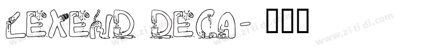 Lexend Deca字体转换